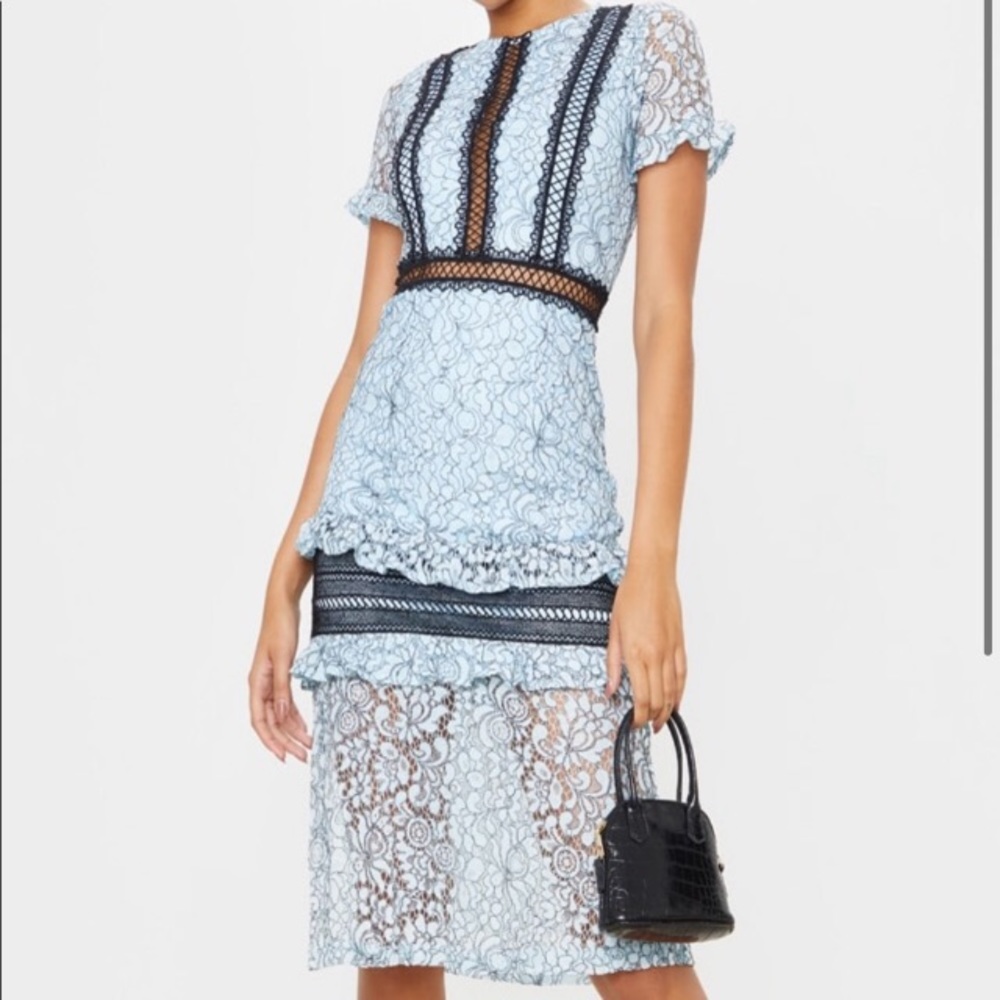 Pretty little thing lace crotchet dress